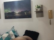 I masturbate my pussy with my hot friend and we make a video.M