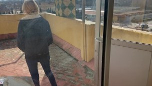 UNFAITHFUL WIFE SUCKS NEIGHBOR'S COCK IN THE LAUNDRY ROOM - CUM IN MY MOUTH - AMATEUR SPANISH MILF