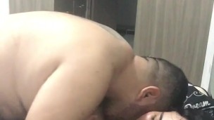 morning with my horny husband I fill her pussy.