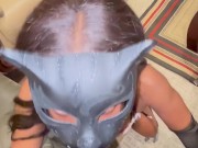 Met at a costume sex party took her home to deepthroat this dick . She married 16/16