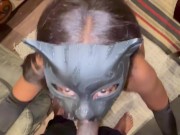 Met at a costume sex party took her home to deepthroat this dick . She married 2/16