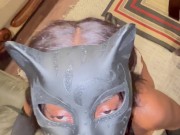 Met at a costume sex party took her home to deepthroat this dick . She married