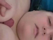 Daddy fucked my titties till I got my prize 16/16