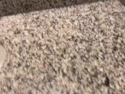 Pissing all over my bathroom sink counter 2/16