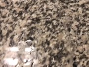 Pissing all over my bathroom sink counter 8/16