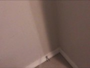 Pissing all over my bedroom carpet and wall, while fingering my Pee Hole and almost caught 10/16