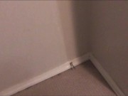 Pissing all over my bedroom carpet and wall, while fingering my Pee Hole and almost caught 15/16