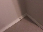 Pissing all over my bedroom carpet and wall, while fingering my Pee Hole and almost caught