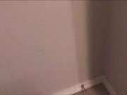 Pissing all over my bedroom carpet and wall, while fingering my Pee Hole and almost caught 6/16