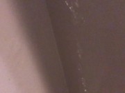 Pissing all over my bedroom carpet and wall, leave a huge messy puddle 11/16