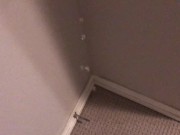 Pissing all over my bedroom carpet and wall, leave a huge messy puddle 2/16