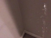 Pissing all over my bedroom carpet and wall, leave a huge messy puddle 4/16
