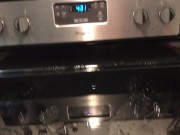 Pissing all over my kitchen stove and floor 12/16