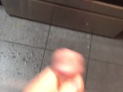 Pissing all over my kitchen stove and floor 15/16