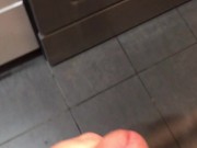 Pissing all over my kitchen stove and floor 2/16