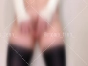 【痙攣アクメ】我慢して...我慢ッ....ッッ!!! 痙攣しながら潮吹き/ 옆방 사람에게 들키지 않으려고 허리를 벌벌 떨며 머리가 새하얘진 상태로자위 - Screenshot 3 of 16 - Japanese
