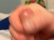 My Step sister recording me stroking my cock until I cum
