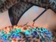 Rubbing lotion on my tits