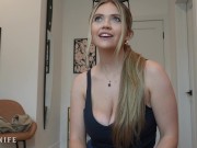 All Natural BIG TITTY BLONDE wants fucked before seeing her bf - Angie Faith 5/16