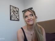 All Natural BIG TITTY BLONDE wants fucked before seeing her bf - Angie Faith 7/16