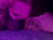 Artist cums on pedestal 3/16