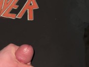 Shooting My Sperm on Slayer shirt! 11/16