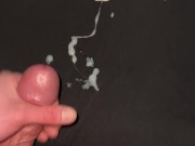 Shooting My Sperm on Slayer shirt! 13/16