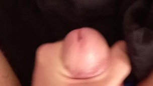 Super-intense vibrating cock wank with big mushroom cock