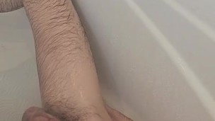 Smoke And Mirrors Straight Bathtub Handsfree Shower Edging Dangling Close Up Cock Twink Shorties
