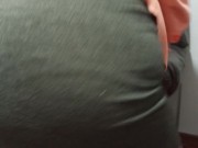 Hot stepmom pleases her stepson and lets him record her fucking her thick dildo with her ass