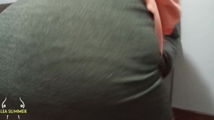 Hot stepmom pleases her stepson and lets him record her fucking her thick dildo with her ass