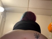 Watch the waves as my fat white ass bounces on