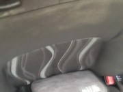 I masturbate with a giant dildo in my husband's car. 13/16