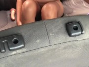I masturbate with a giant dildo in my husband's car.
