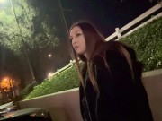 Italian Sexy Milf Artemisia Love Hot Solo Outdoor Smoking Session @ night Long hair Fetish 9/16