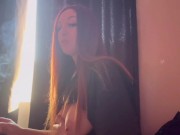 Long Hair Big Tits Milf Smoking a cigarette and showing her big juicy boobs OF@ArtemisiaLove101 8/16