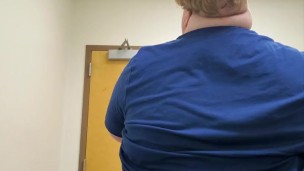 Ugly Fatty Strips in College Dorm