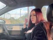 Italian Long Hair Big Boobs Artemisia Love 420 Smoke Sesh in the car OF @ ArtemisiaLove101 13/16