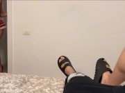 Slutty Schoolgirl Seduce her Stepdad with her BIG Tits - Hard Fuck Ahegao 1/16