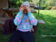 Kate i Axel bzykają się w Polskich górach przy ognisku i kiełbaskach (Outdoor PISS) 14/16