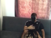 I ride my boyfriend's cock in my living room. 5/16