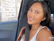 Sexy Asian Whore May Thai, Gets fucked hard and takes a huge cum load in her tiny pussy! 2/16