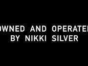 Hairy Nikki Silver Plays with Pussy at Home 15/16