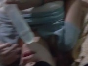 mi padrastro se viene en mi mientras chupo mi juguete para el 8/16