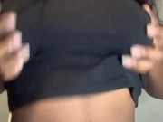 Jules does self care by oiling her pretty tits 2/16