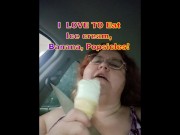 I love to eat ice cream and suck on Ice pops like a cock