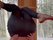Yoga instructor makes me MOAN in tight LEGGINGS 8/16