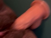 Love fucking my wall with dildo 15/16