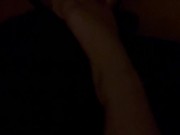 Girlfriend has footslave lick her feet clean after the gym 3/16