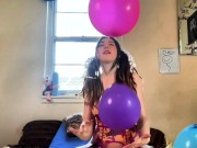 Naughty Teen discovers Stepfathers BALOON FETISH - Squeaking, Humping, and Squeezing til they pop! 5/16